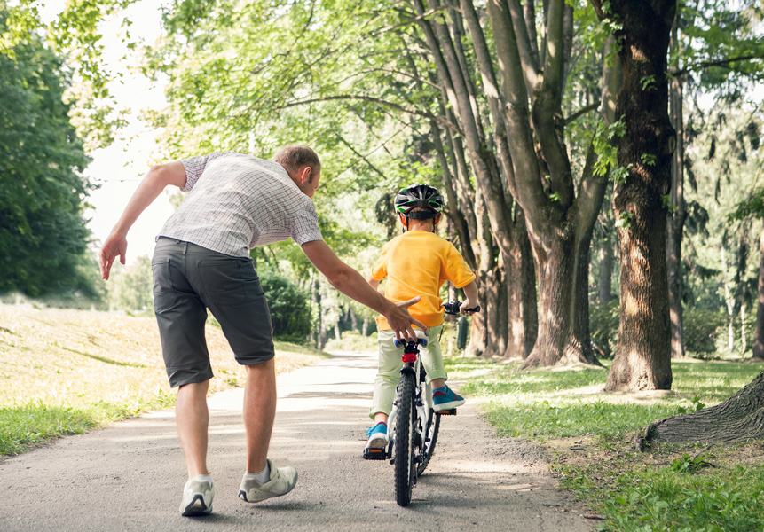 Bike Riding Columbia Court at Springfield